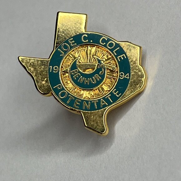 Other - Joe C. Cole 1994 Potentate Ben Hur Lapel Pin Texas